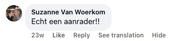 Commento di Suzanne Van Woerkom
