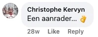 Commento di Christophe Kervyn